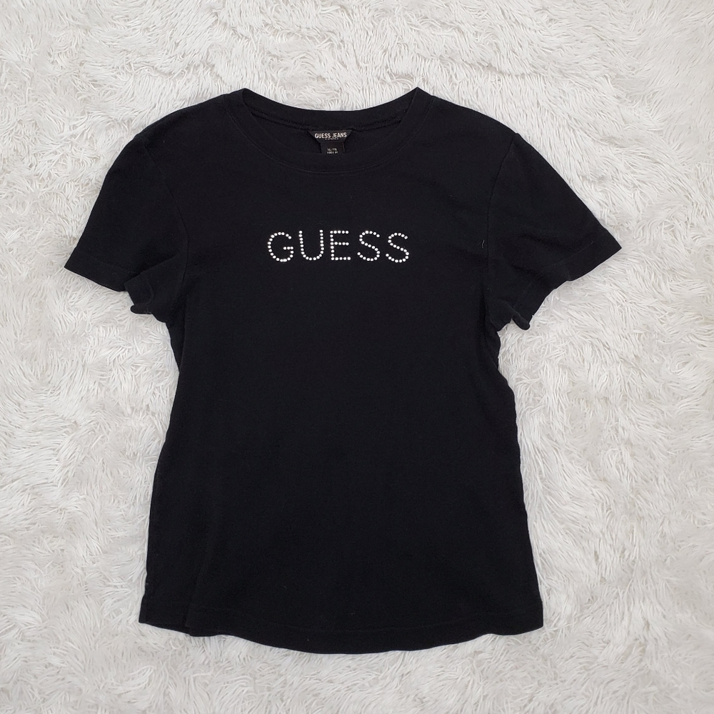 Guess 90's Black Babydoll T shirt